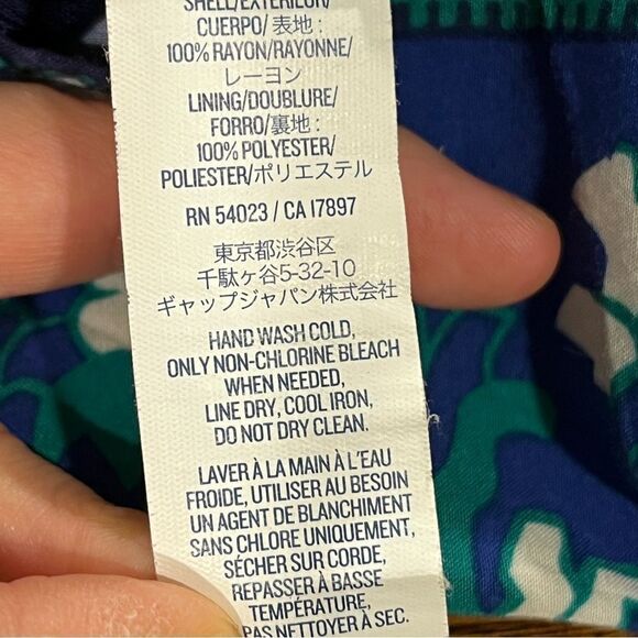 Old Navy paisley print long sleeve knee length fall colors dress size L Large - Picture 12 of 14